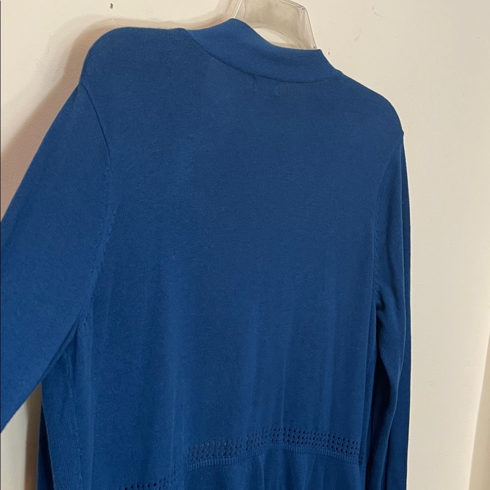 Basic Editions Teal Open Front Cardigan - Picture 4 of 9